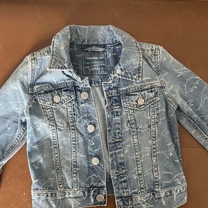 GAP dino-print denim jacket